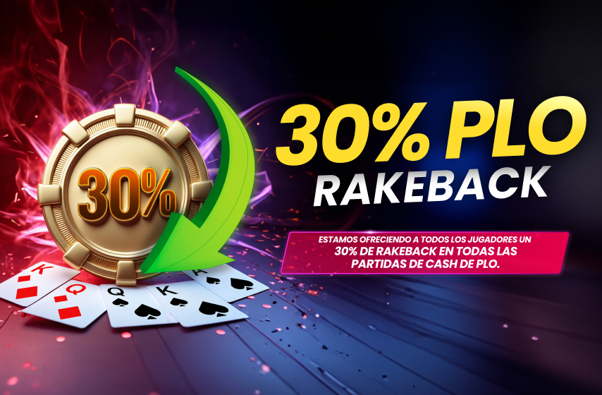 30% PLO Rakeback